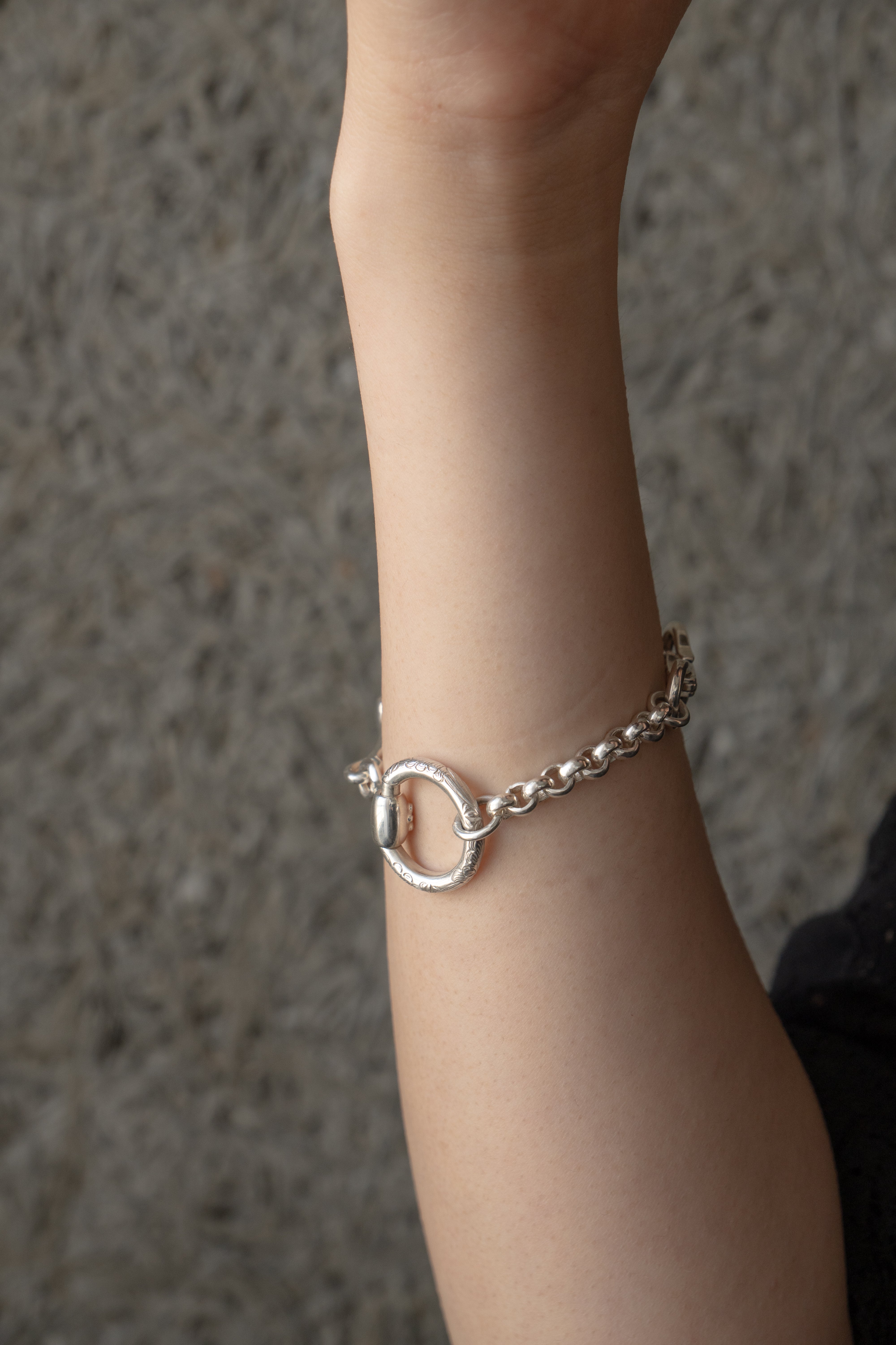 WAKAN SILVER SMITH ワカンシルバースミス Horse Bit Chain Bracelet M