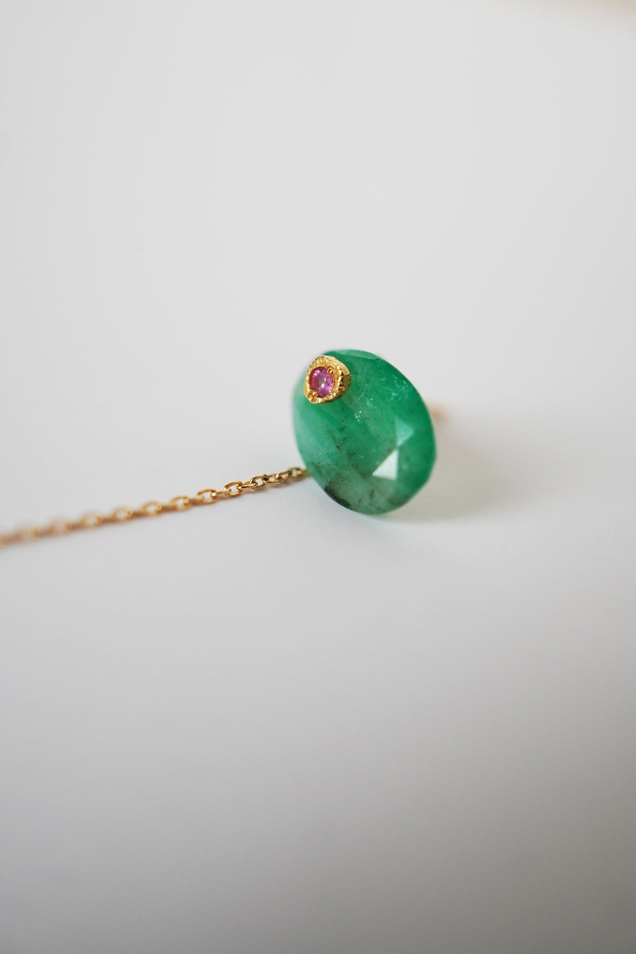 MONAKAjewellery Flat Emerald Pierce /K18
