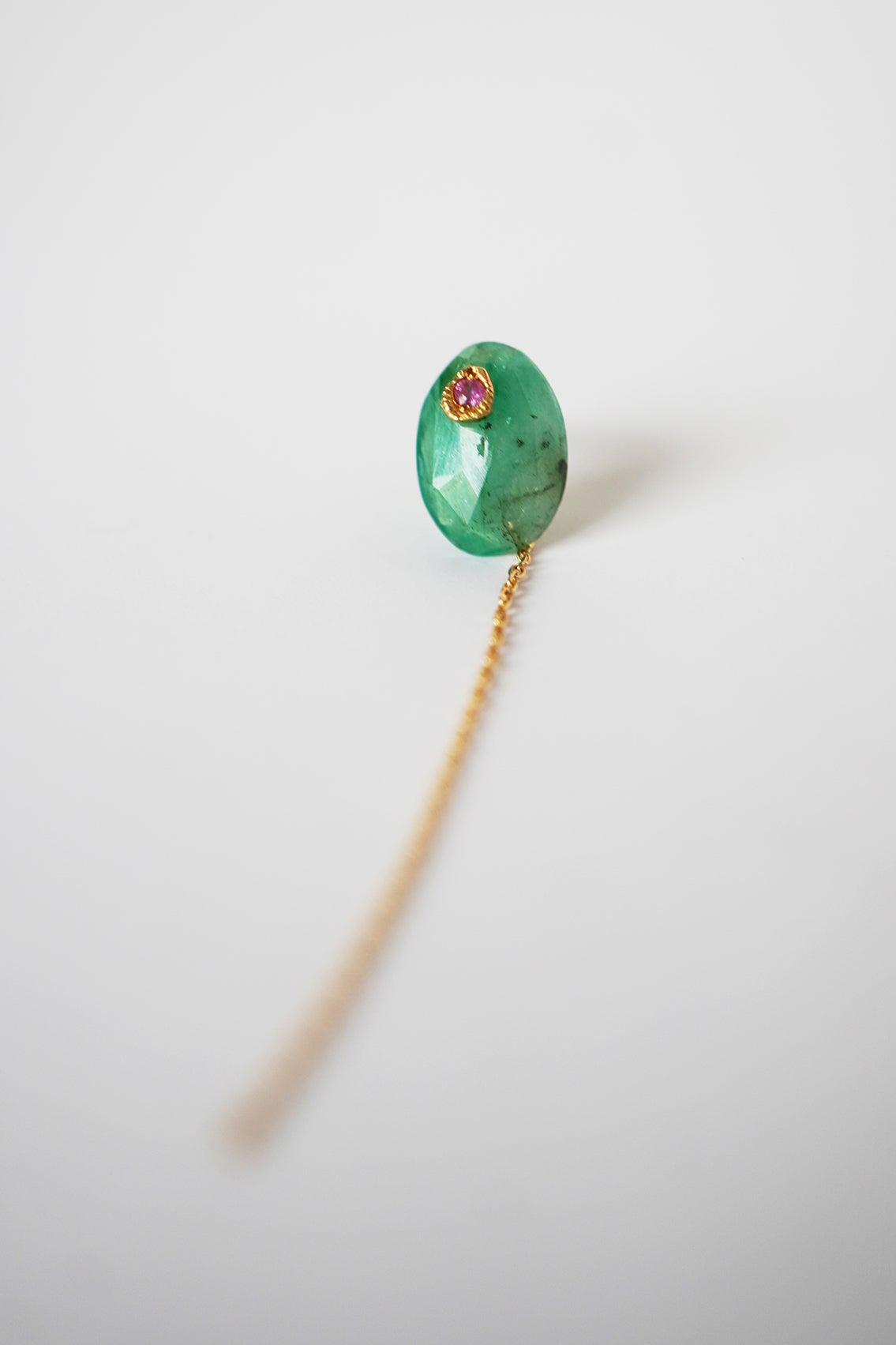 MONAKAjewellery Flat Emerald Pierce /K18
