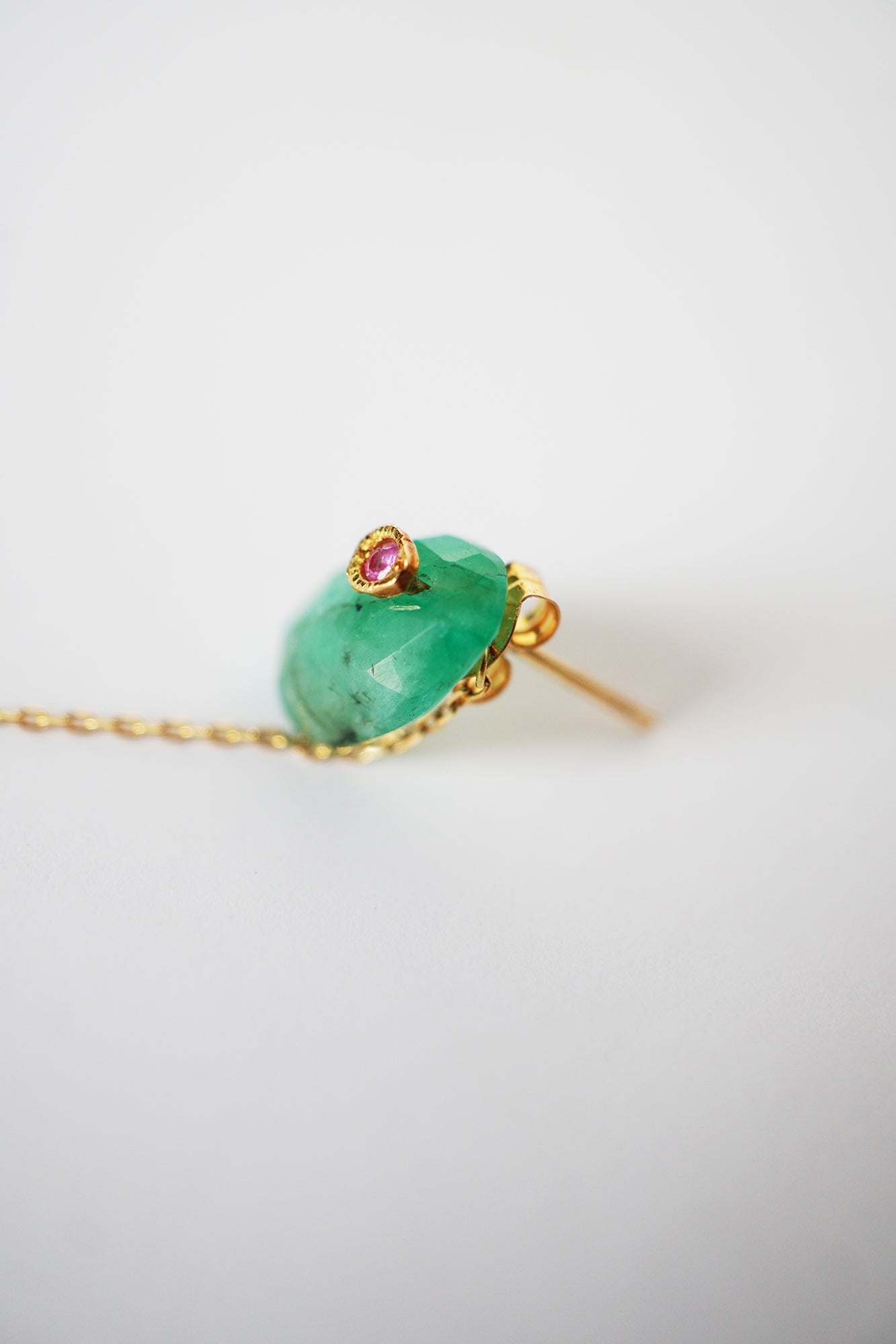 MONAKAjewellery Flat Emerald Pierce /K18