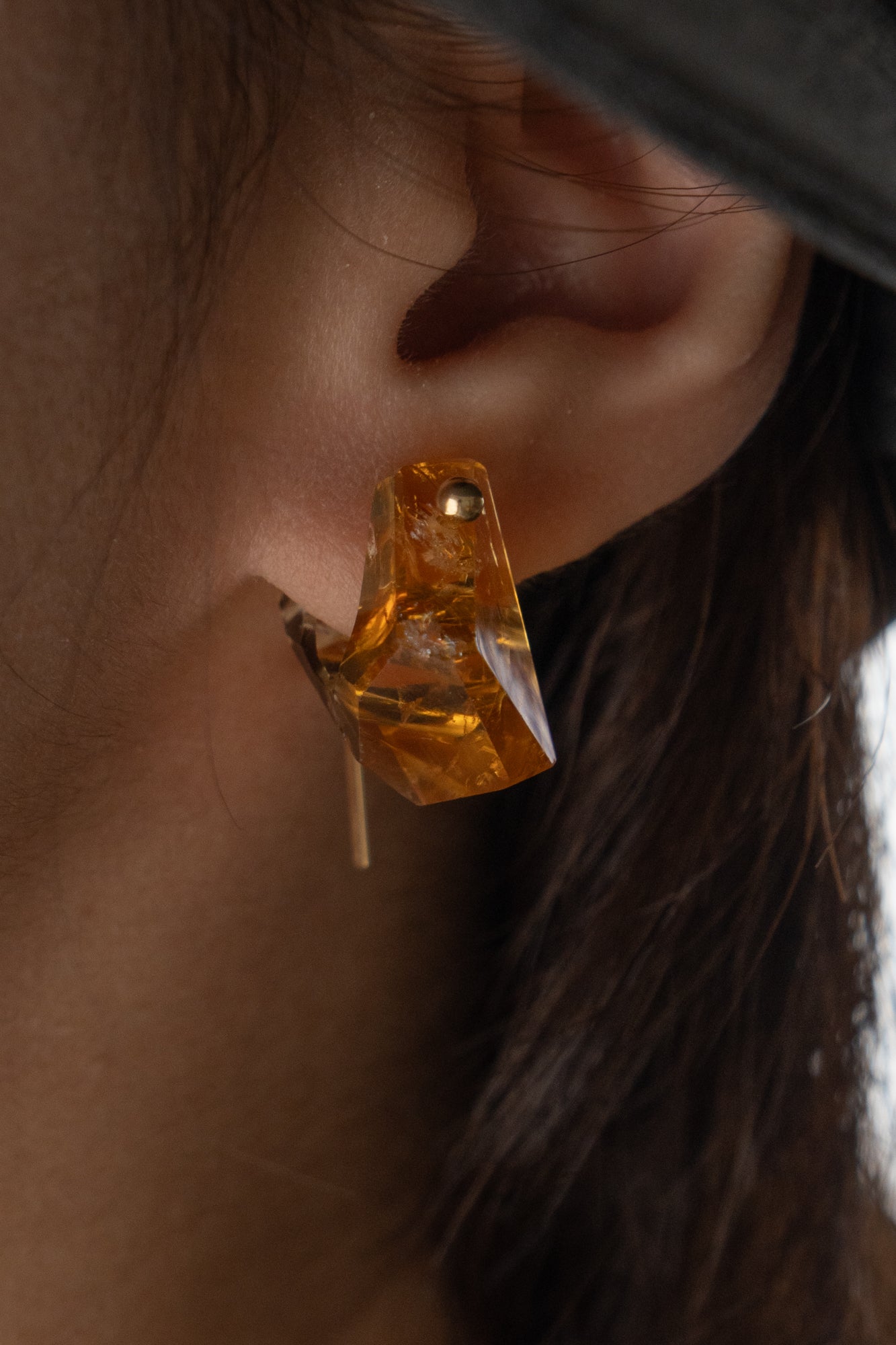 MONAKA jewellery Rock Ctrine モナカジュエリー シトリンロックピアス