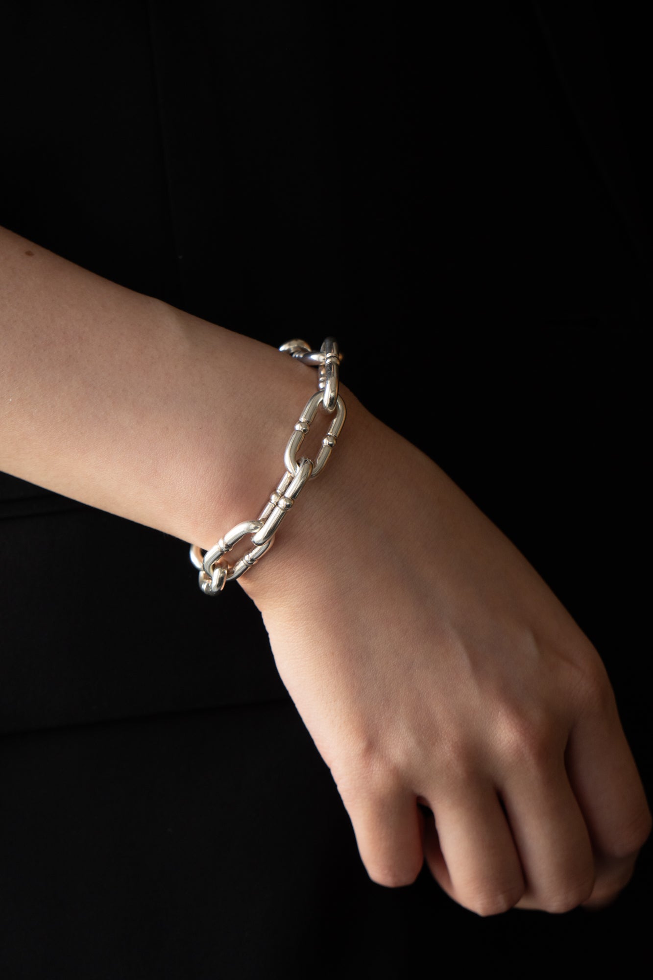 ハンドメイド　M12サイズ　ワッシャー チェーンブレスレット WAKAN SILVER SMITH ワカンシルバースミス Breastplate Chain Link