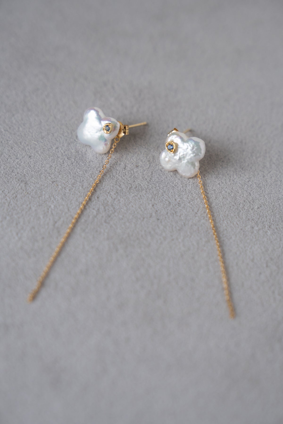 MONAKA jewellery flat Keshi Pearl Pierce /K18