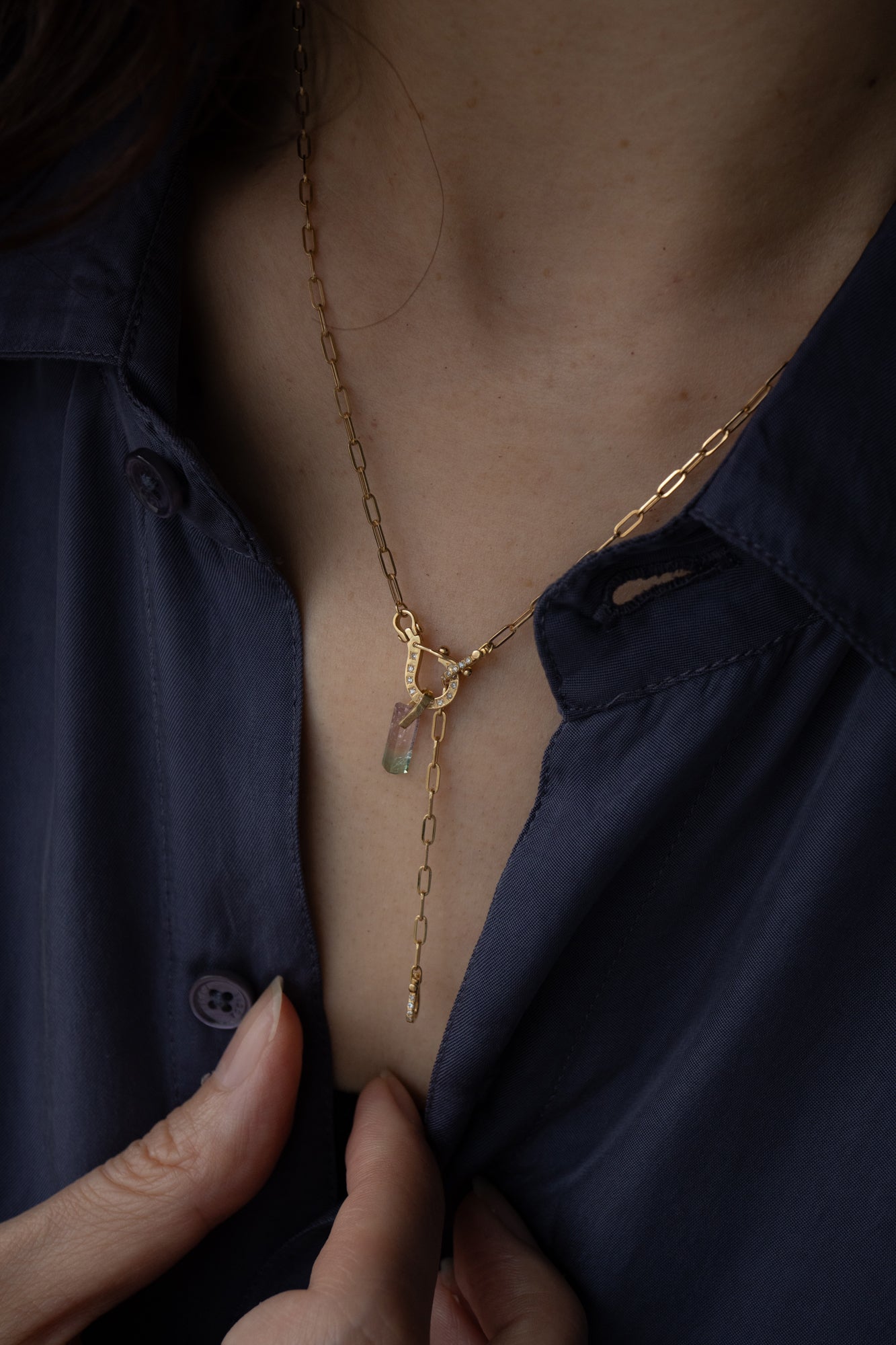 MONAKA jewellery モナカジュエリー Hibiki Tourmaline Pendant Charm