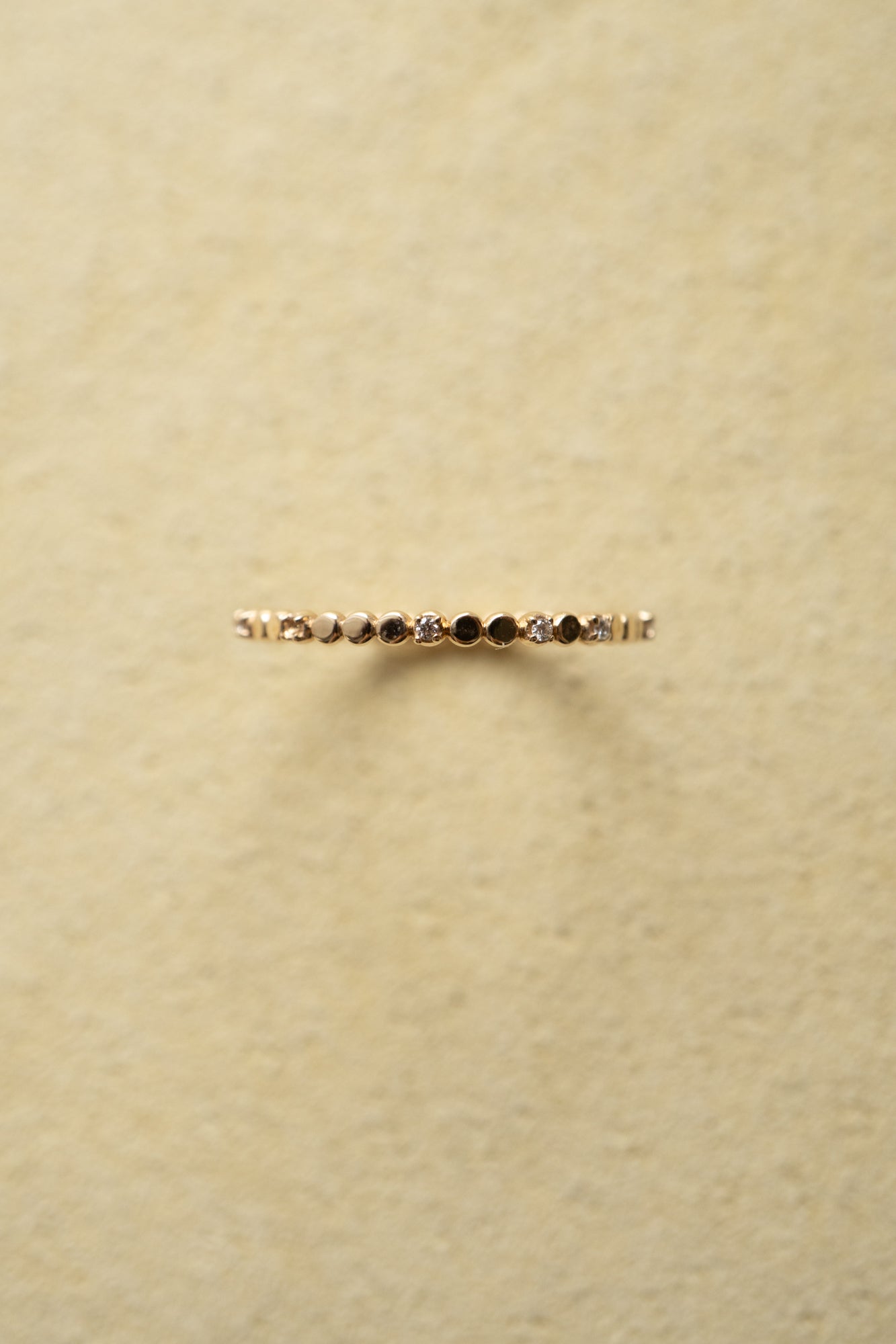 bohem Moon Phase Ring with Diamond /K10 - patchouli Exclusive