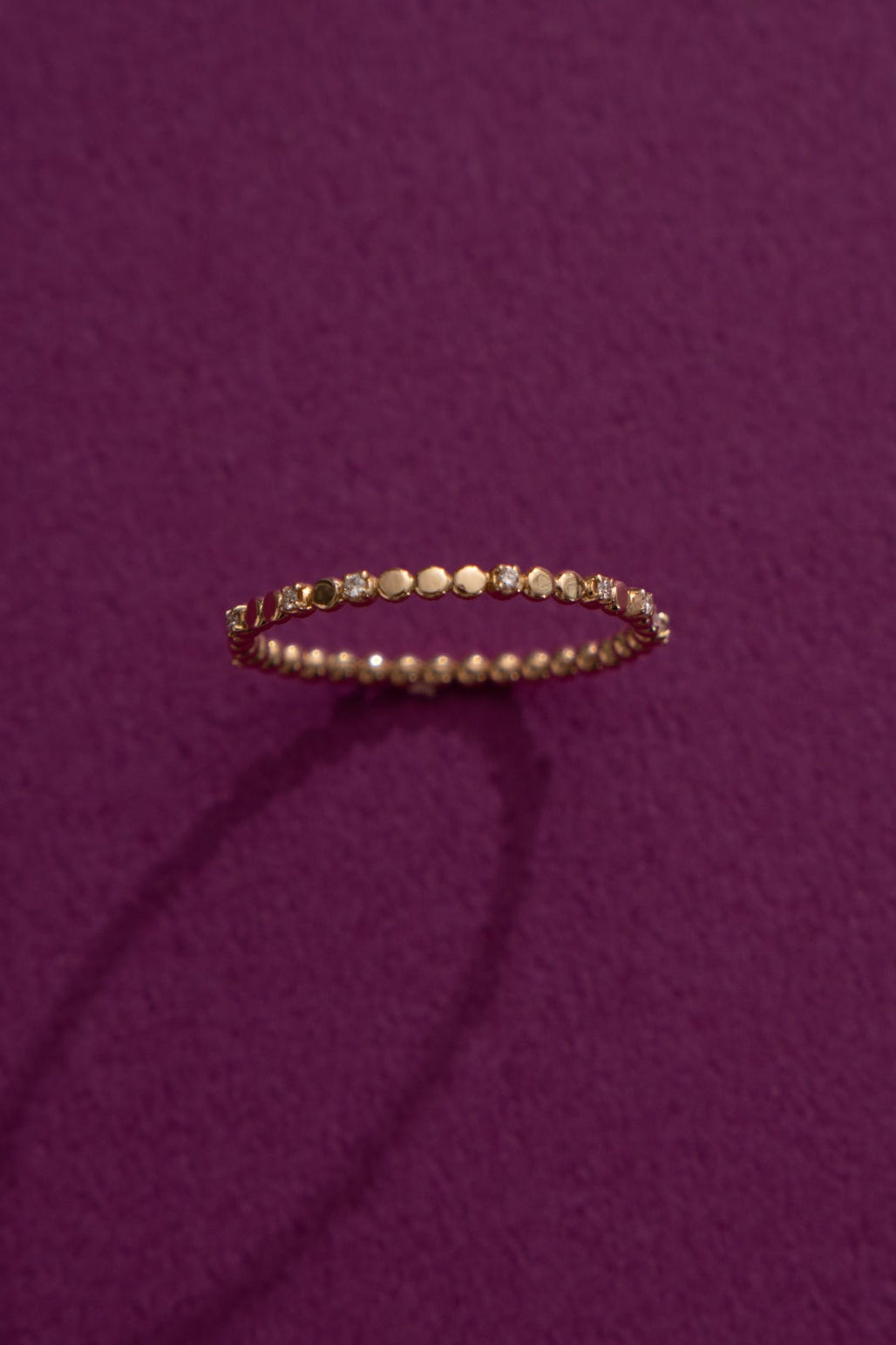 bohem Moon Phase Ring with Diamond /K10 - patchouli Exclusive
