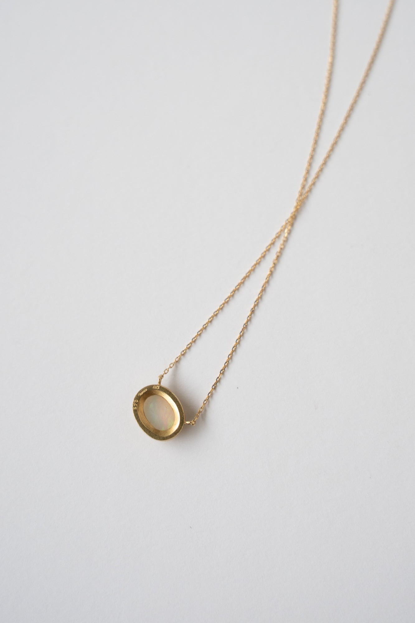 MONAKA jewellery モナカジュエリー Milgrain Opal Necklace オパール