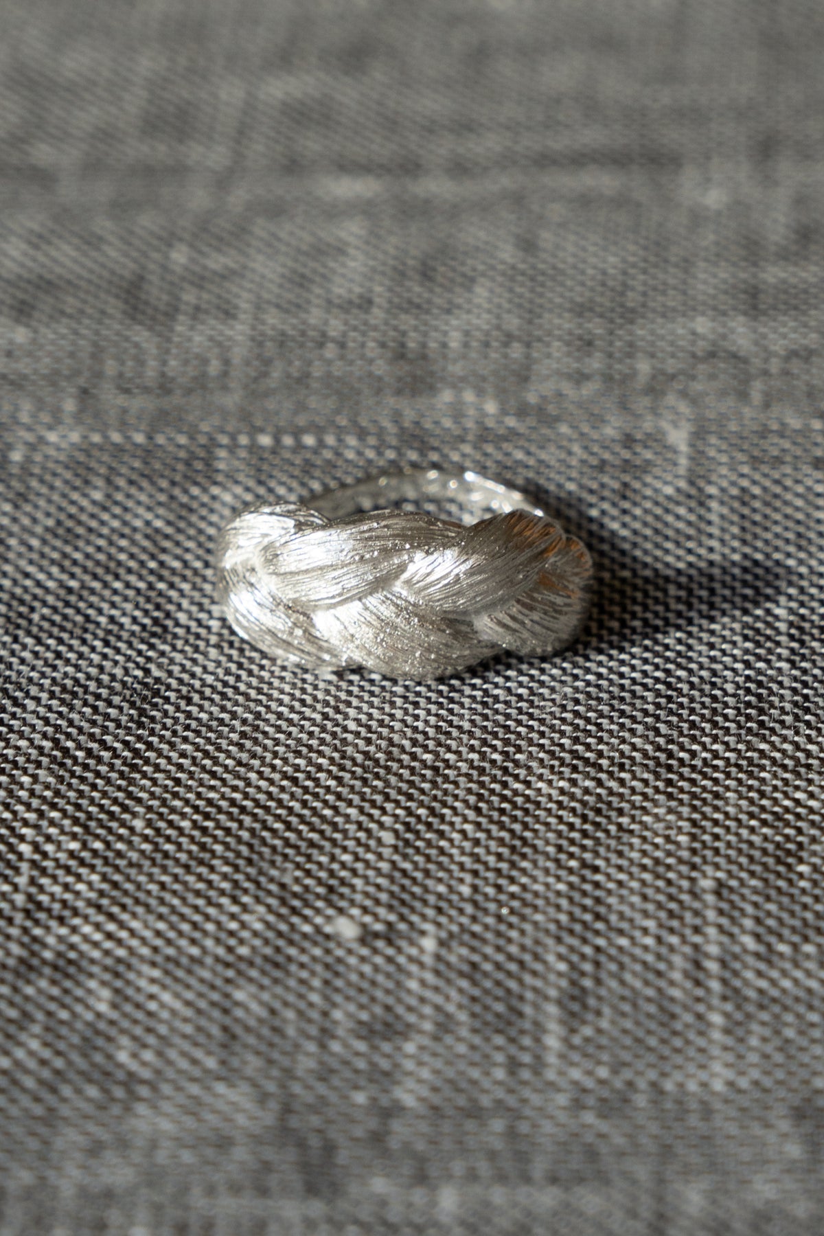 bohem Braid Collection Big Ring /Silver