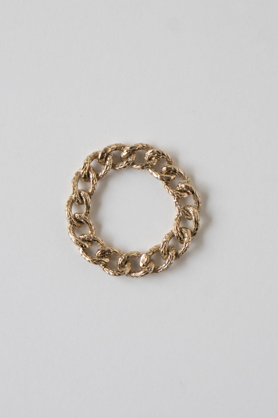 simmon Knit Chain Ring Narrow K10