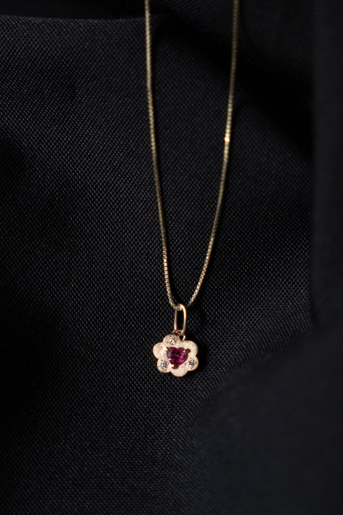 bohem Cotton Flower Charm Top ボヘム フラワーハートルベライト
