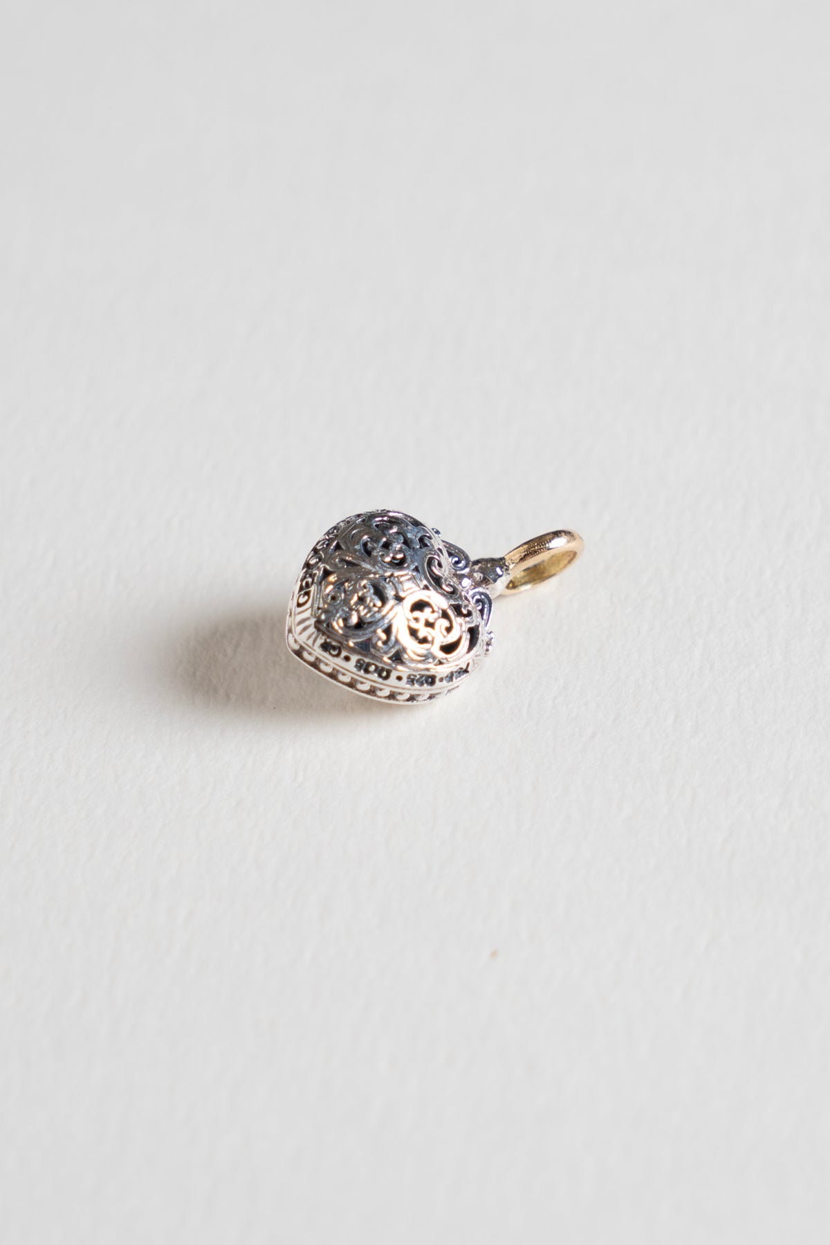 GEROCHRISTO Roxana Heart Charm Top Ruby /K18&Silver