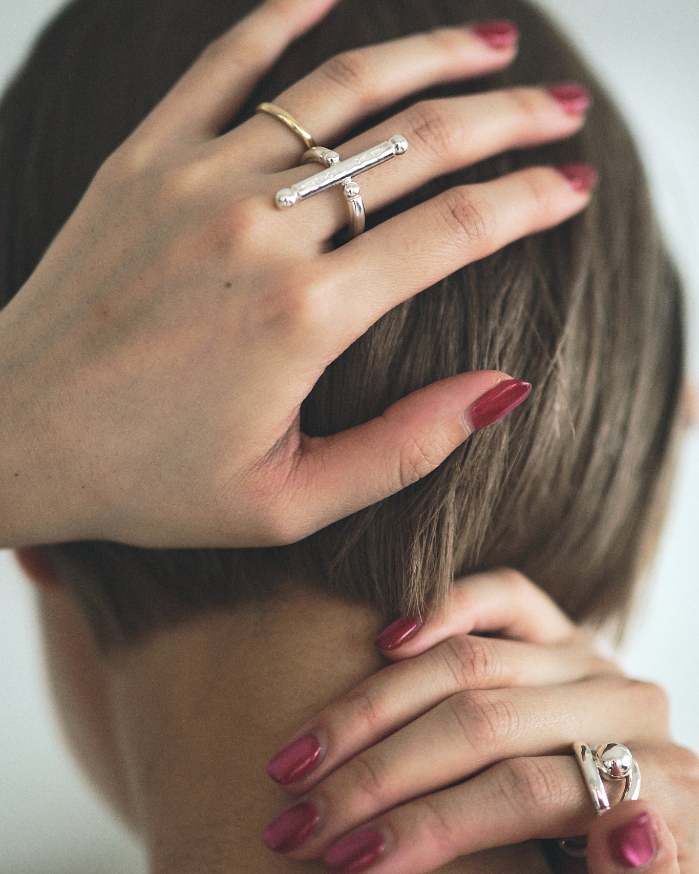 WAKAN SILVER SMITH Breastplate Ring Cross /Silver