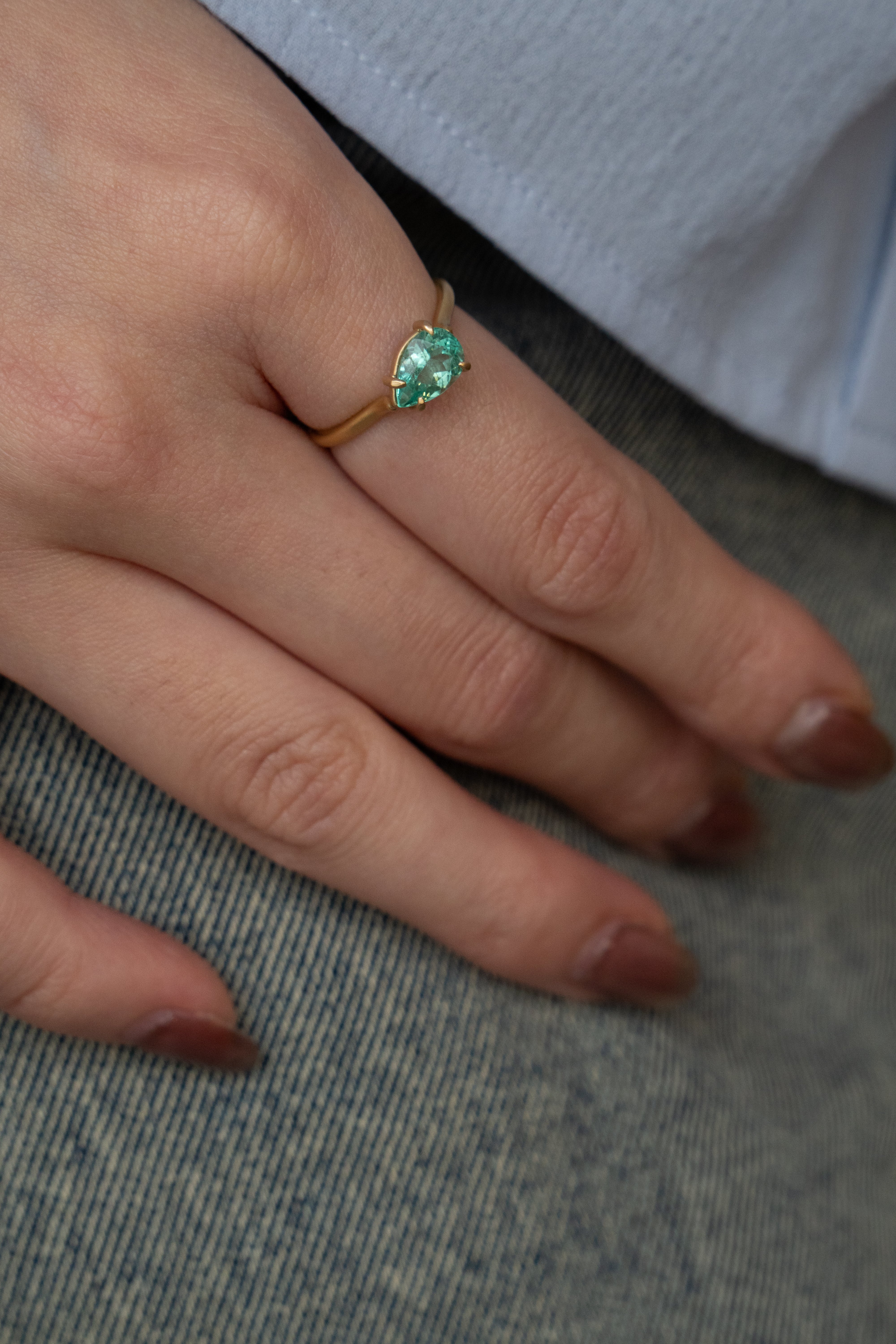 MONAKA jewellery Prong Emerald モナカジュエリー エメラルドリング /K18