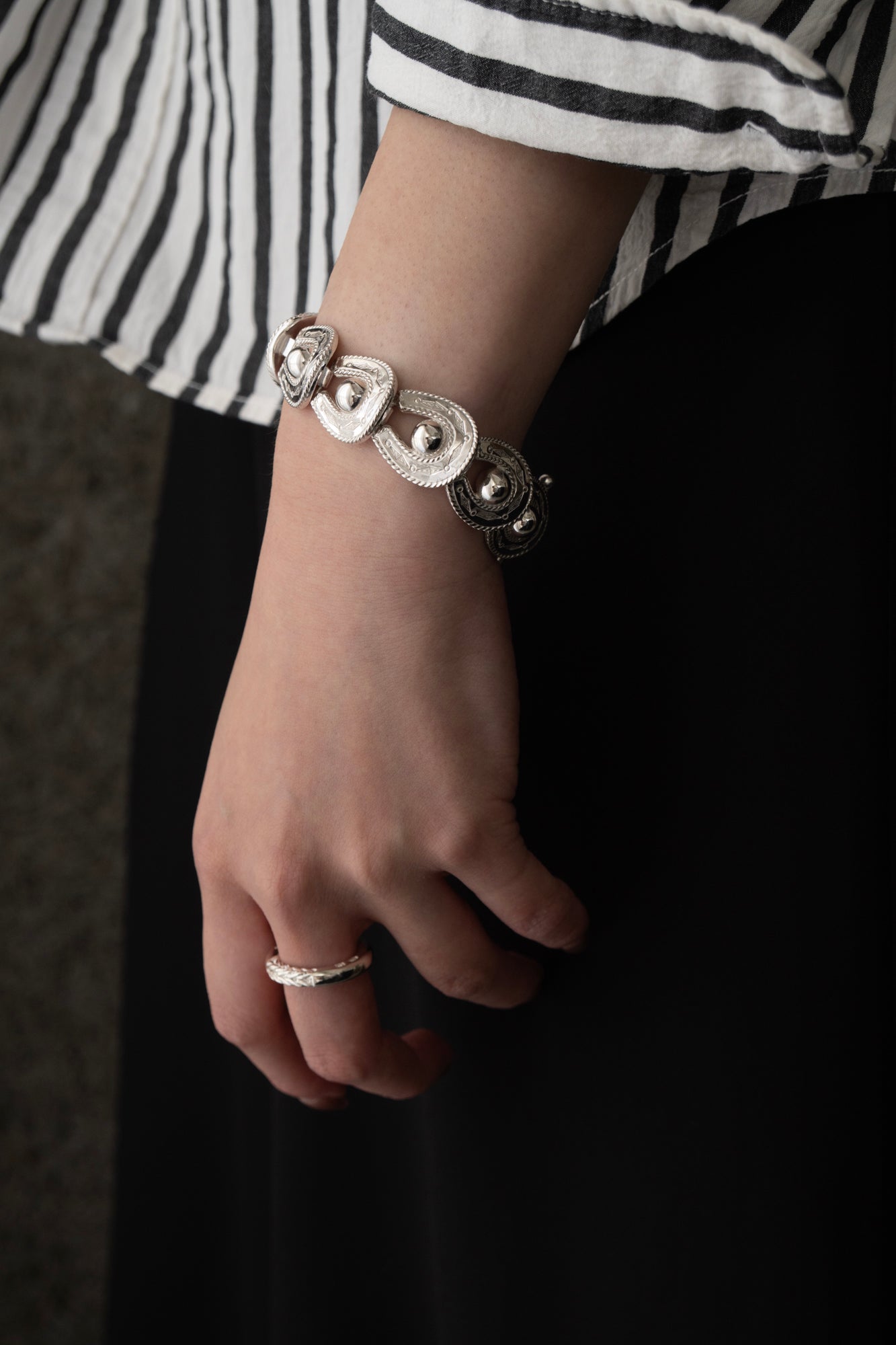 WAKAN SILVER SMITH Braided Silver Ring /Silver