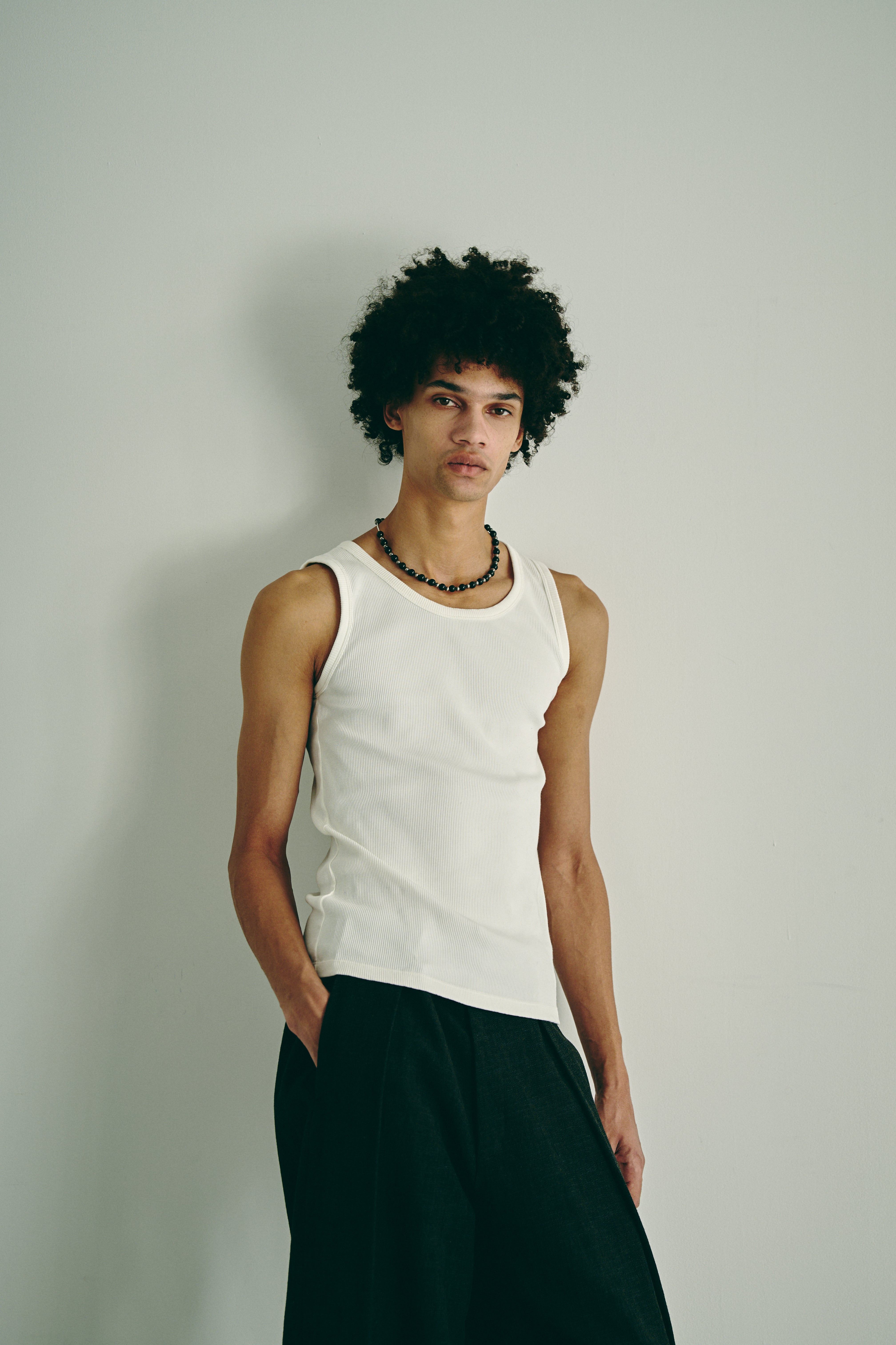 WAKAN SILVER SMITH Navajo Pearl Necklace Black Tourmaline /Silver