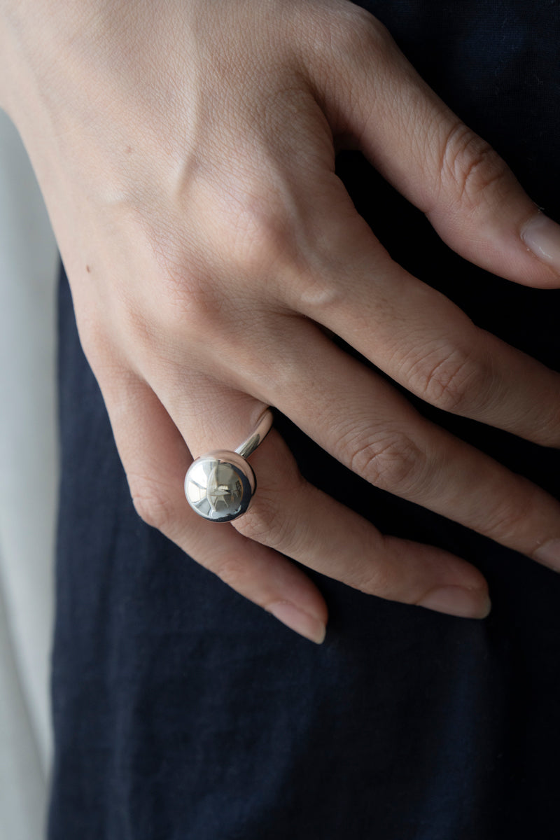 ANNIKAINEZ Pivot Sphere ring /SV