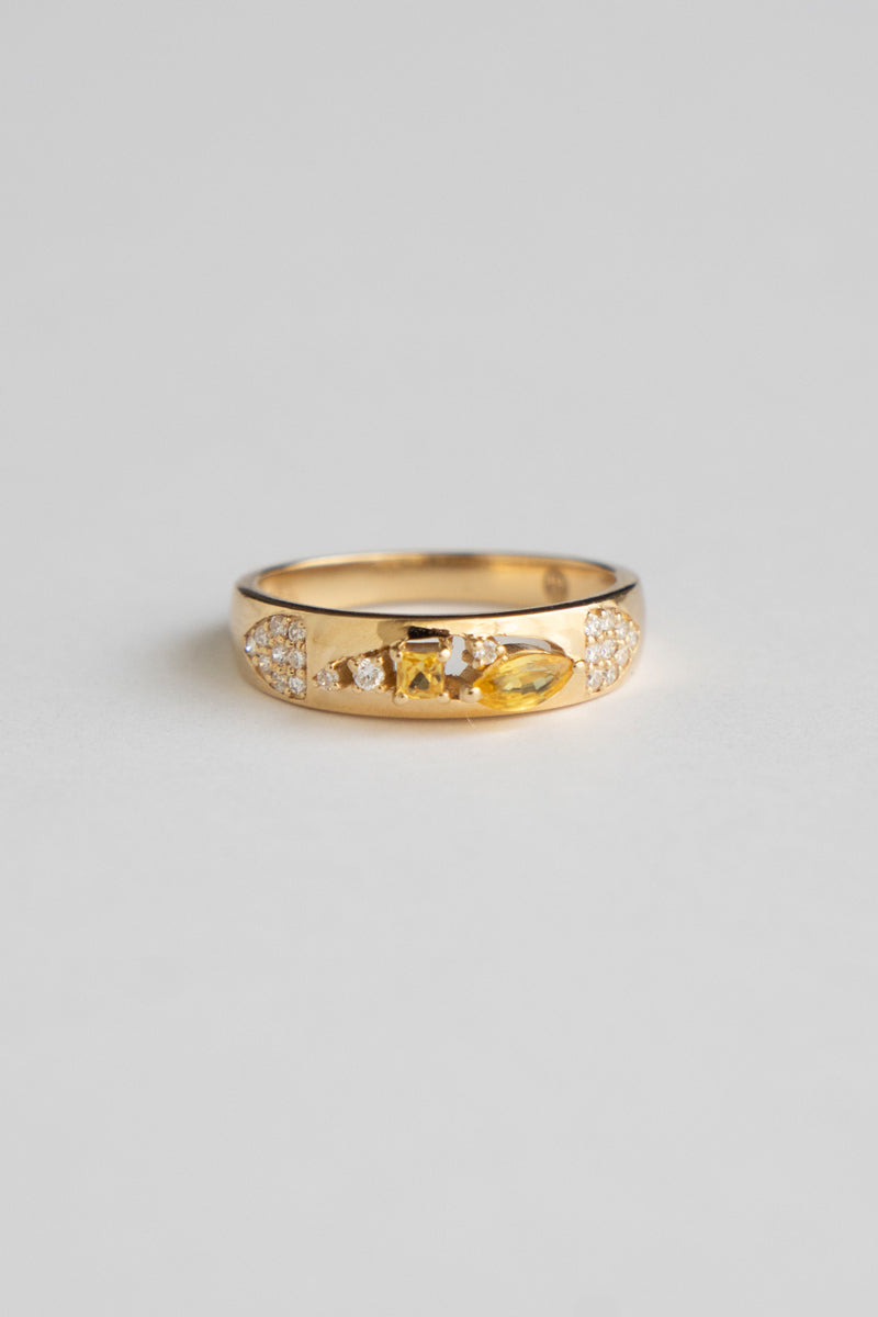 MILA OMI AMAUNET BABA RING Yellow Sapphire /K10 /K18
