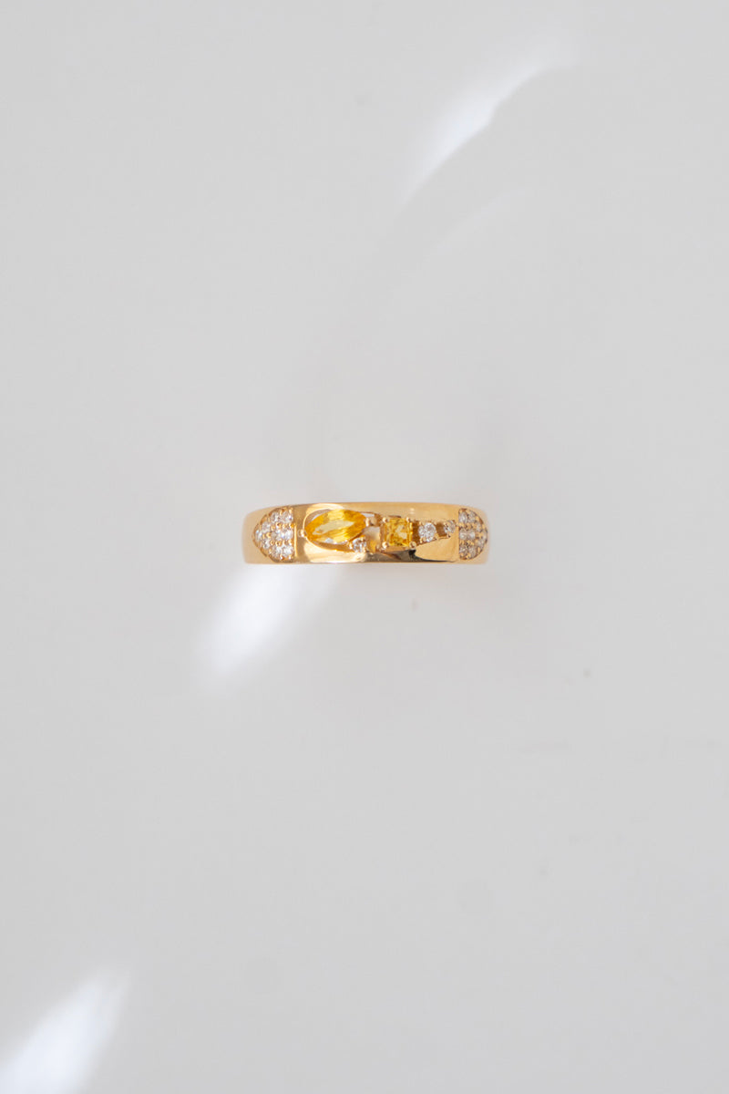 MILA OMI AMAUNET BABA RING Yellow Sapphire /K10 /K18