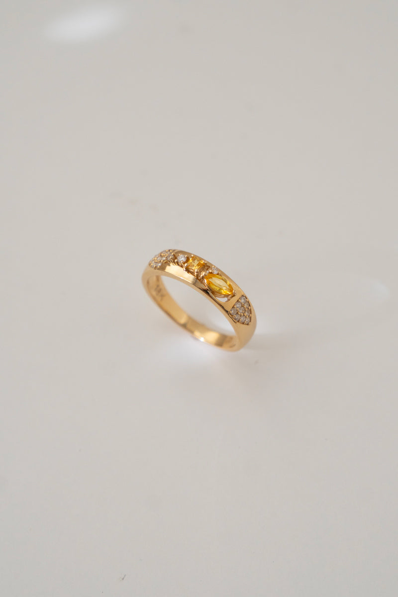 MILA OMI AMAUNET BABA RING Yellow Sapphire /K10 /K18