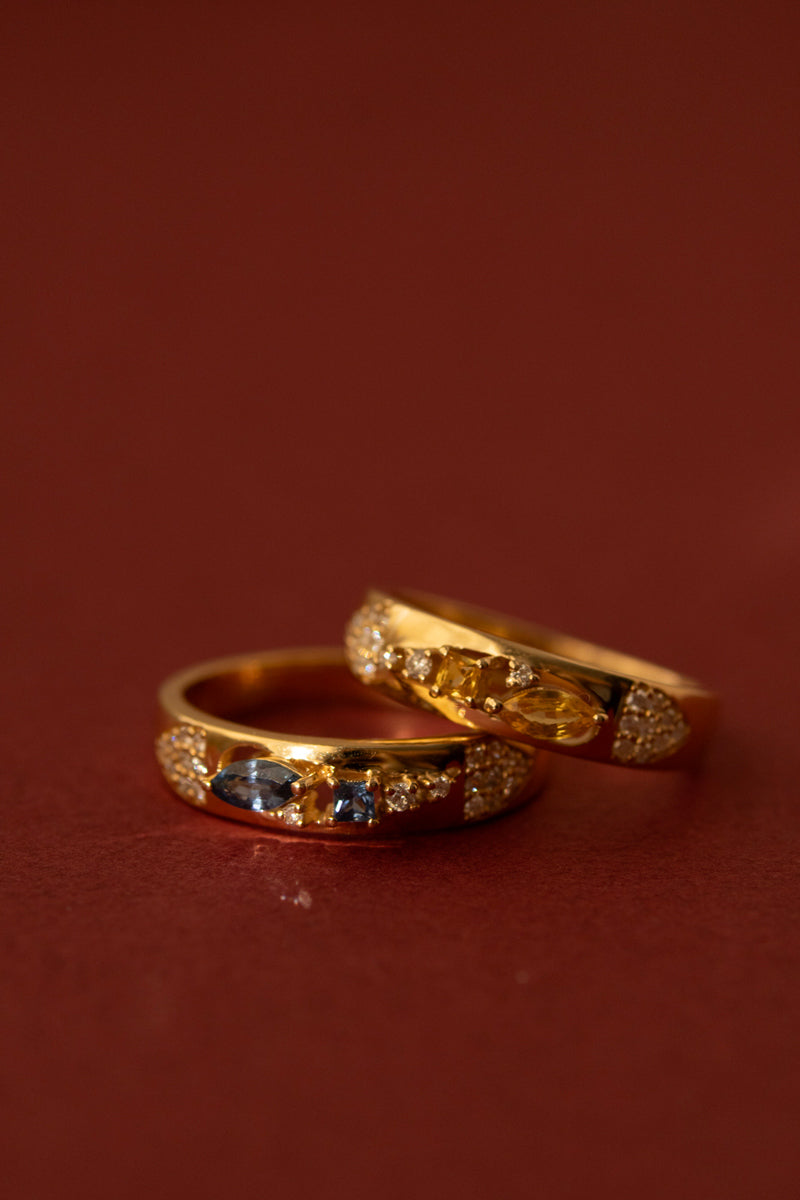 MILA OMI AMAUNET BABA RING Yellow Sapphire /K10 /K18