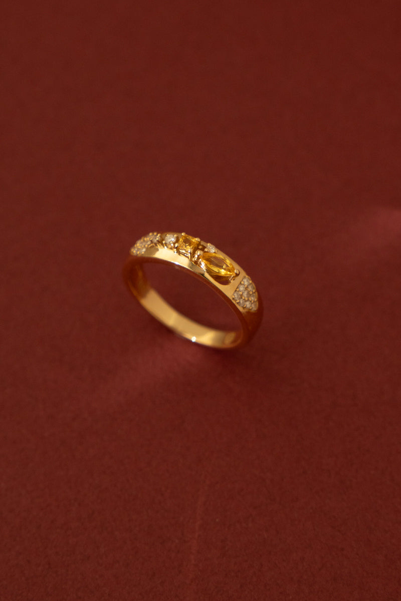 MILA OMI AMAUNET BABA RING Yellow Sapphire /K10 /K18