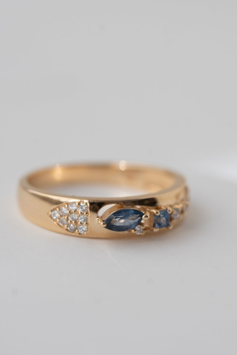 MILA OMI AMAUNET BABA RING Blue Sapphire /K10 /K18