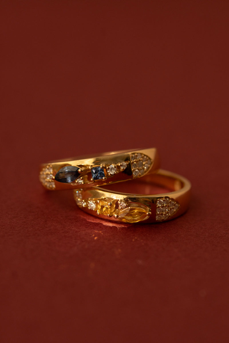 MILA OMI BABA RING Blue Sapphire /K10 /K18