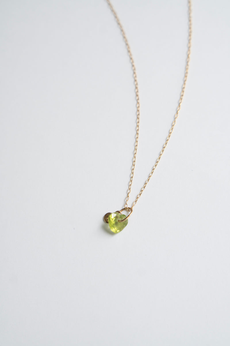 bohem Necklace Charm Top Peridot /K10