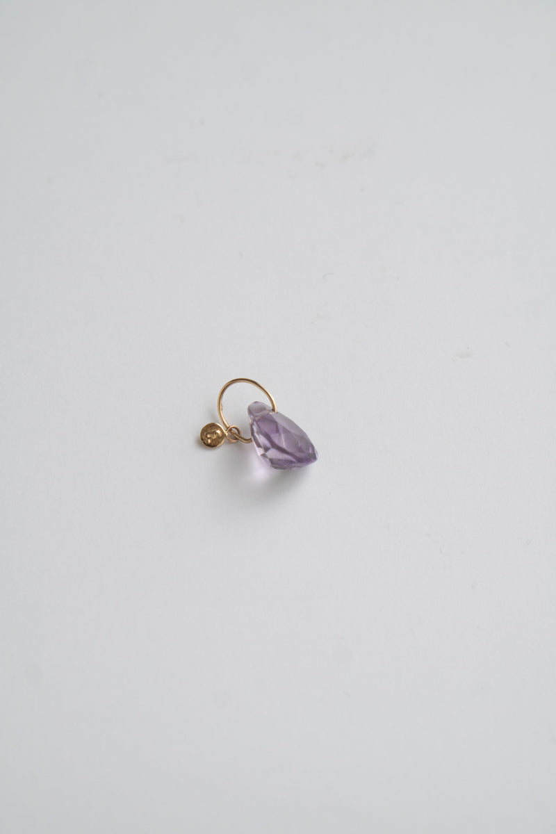 bohem Necklace Charm Top Amethyst /K10