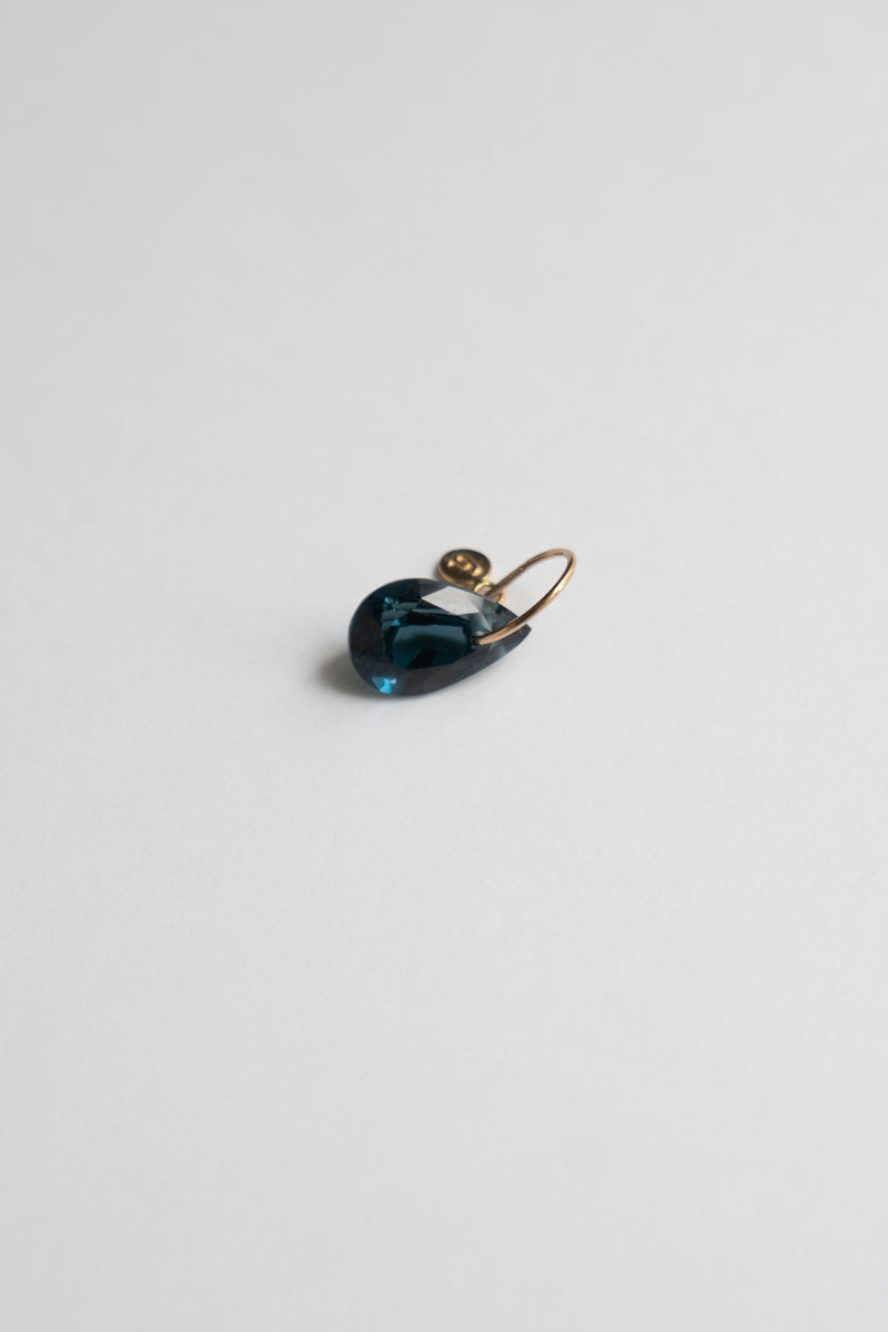 bohem Necklace Charm Top London Blue Topaz /K10