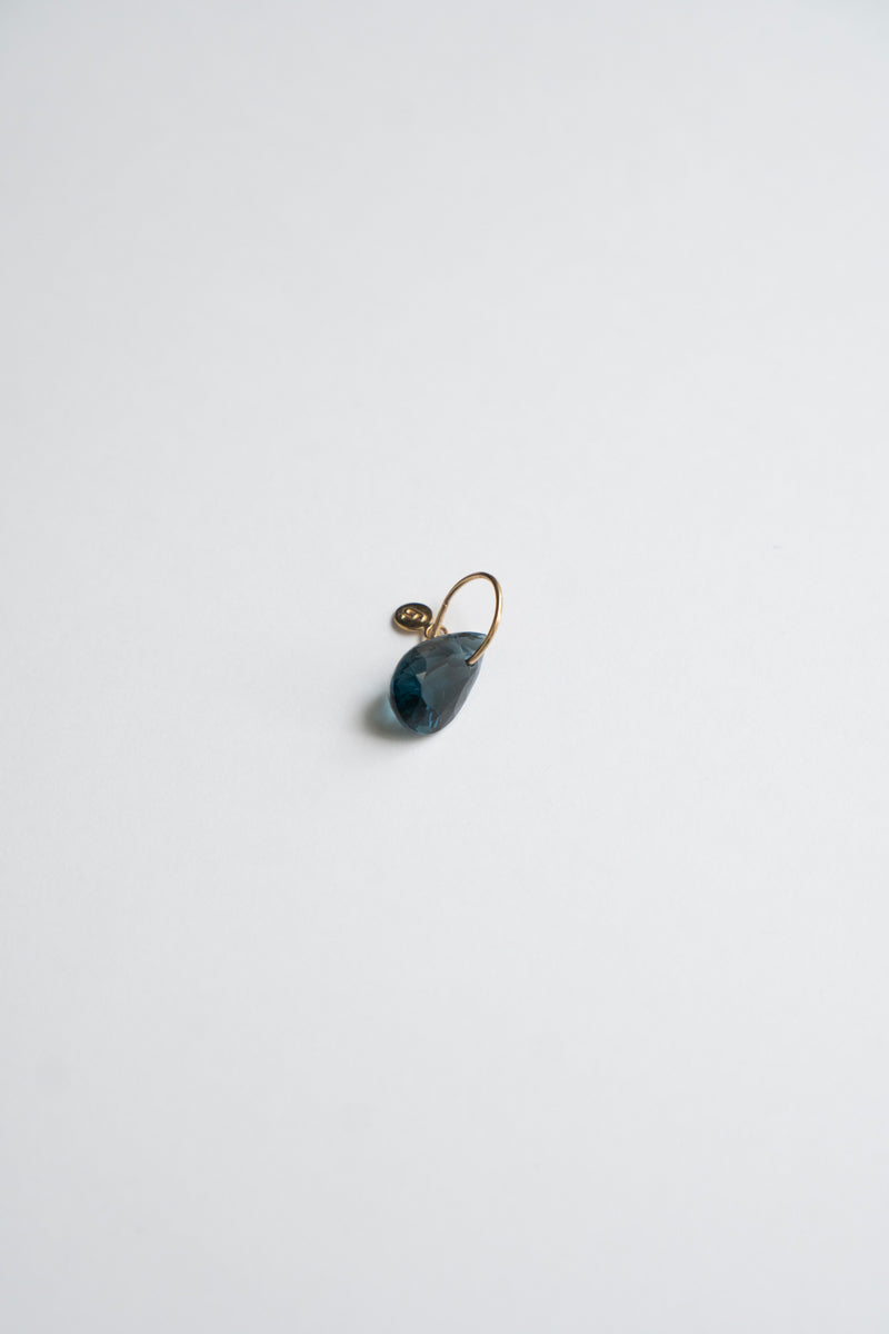 bohem Necklace Charm Top London Blue Topaz /K10