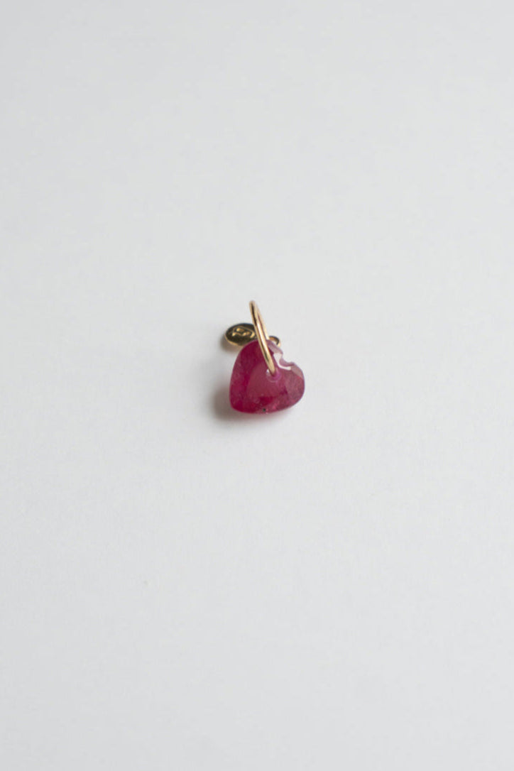 bohem Necklace Charm Top Ruby /K10