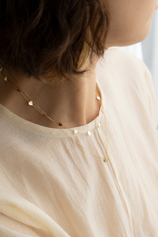 bohem Heart Loop×Loop Necklace ハートネックレスA/K10
