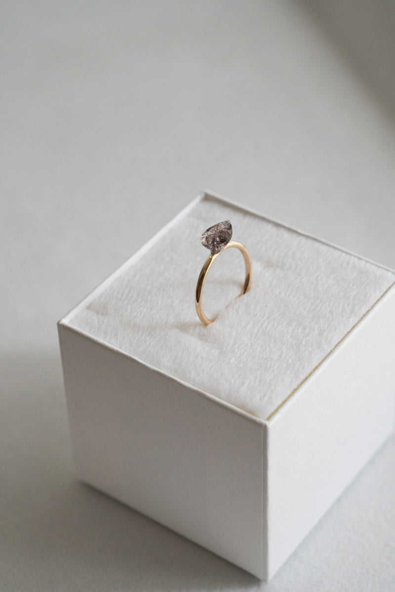 patchouli special order bohem Loose Stone Super seven quartz ring /K10