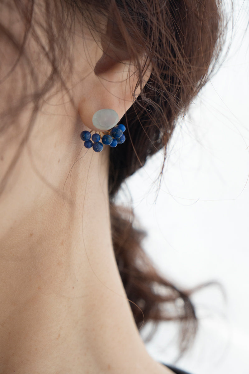 bohem fairy earrings Aquaprase pierced earrings