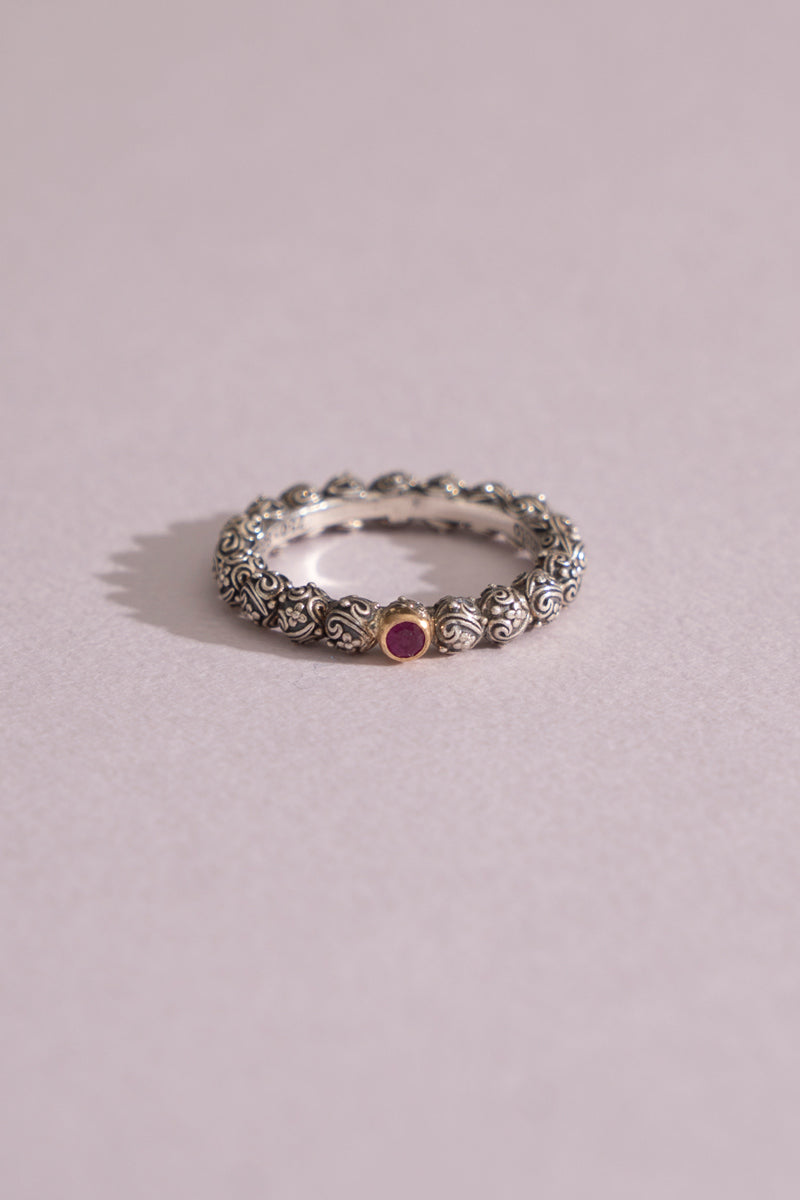 Gerochristo Eden's Garden Ring Ruby /SV&K18