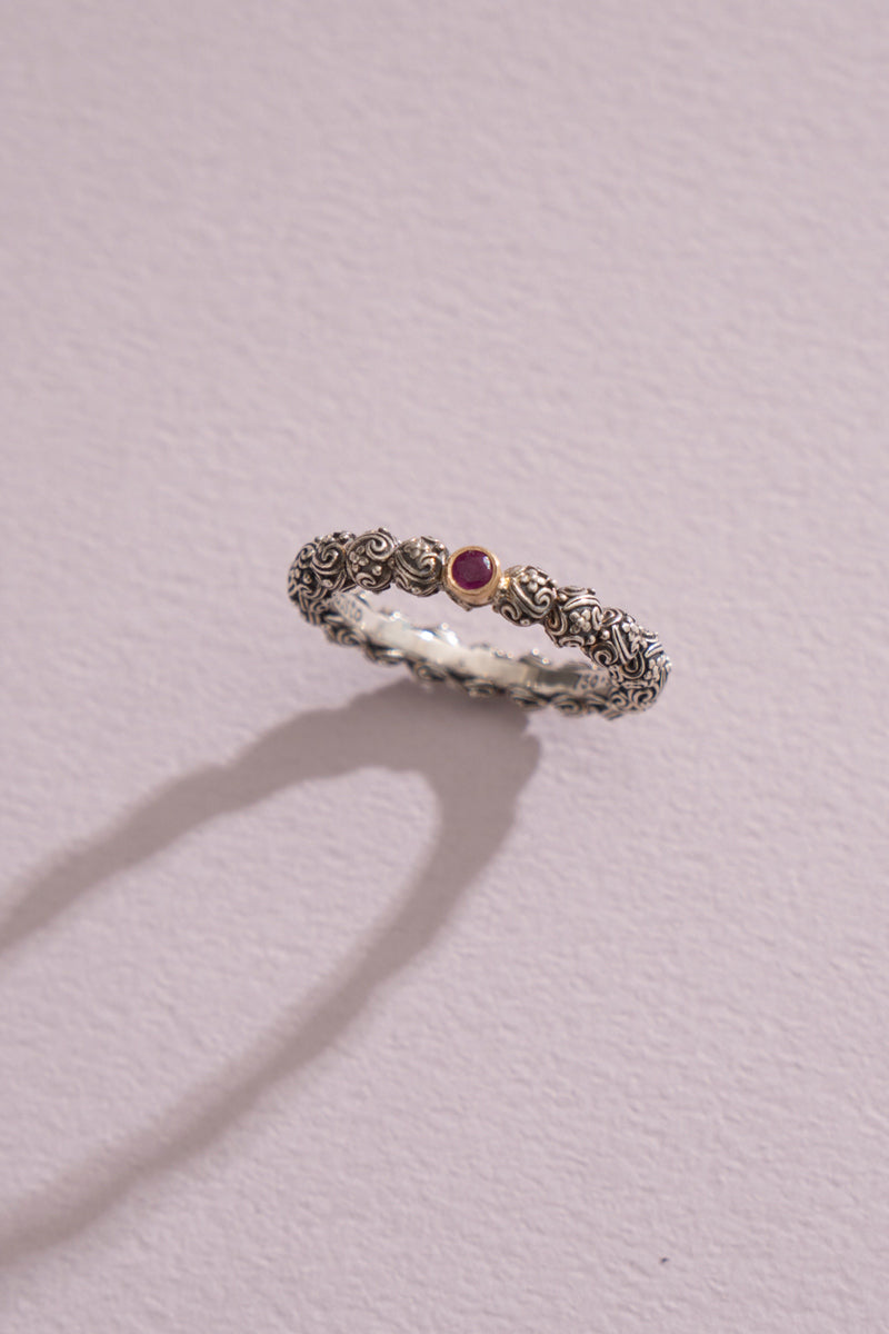 Gerochristo Eden's Garden Ring Ruby /SV&K18