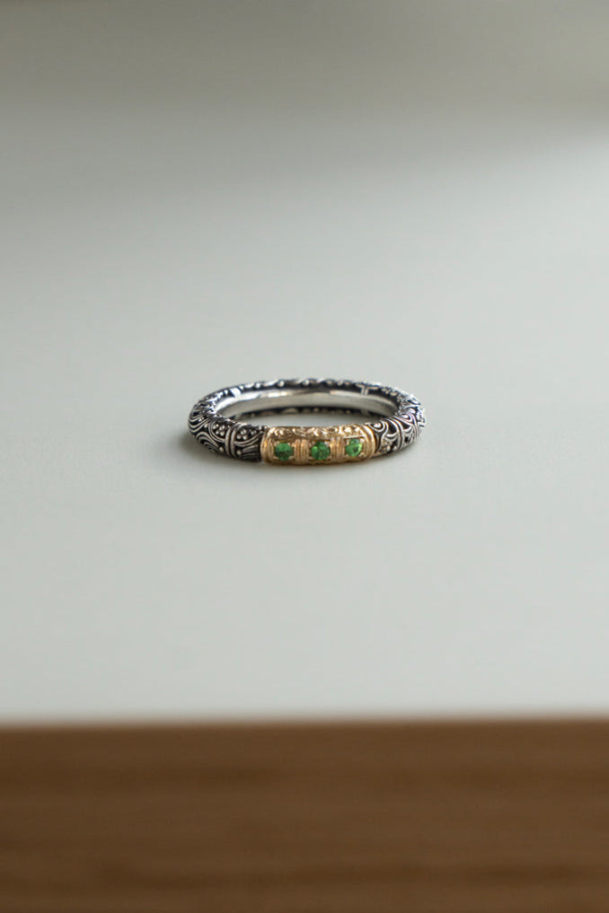 Gerochristo Eden's Garden Ring Tsavorite /SV&K18
