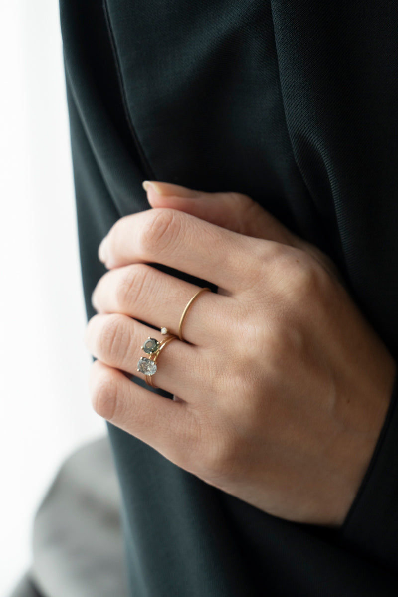 LA MONTAGNE Moss aquamarine ring /K10