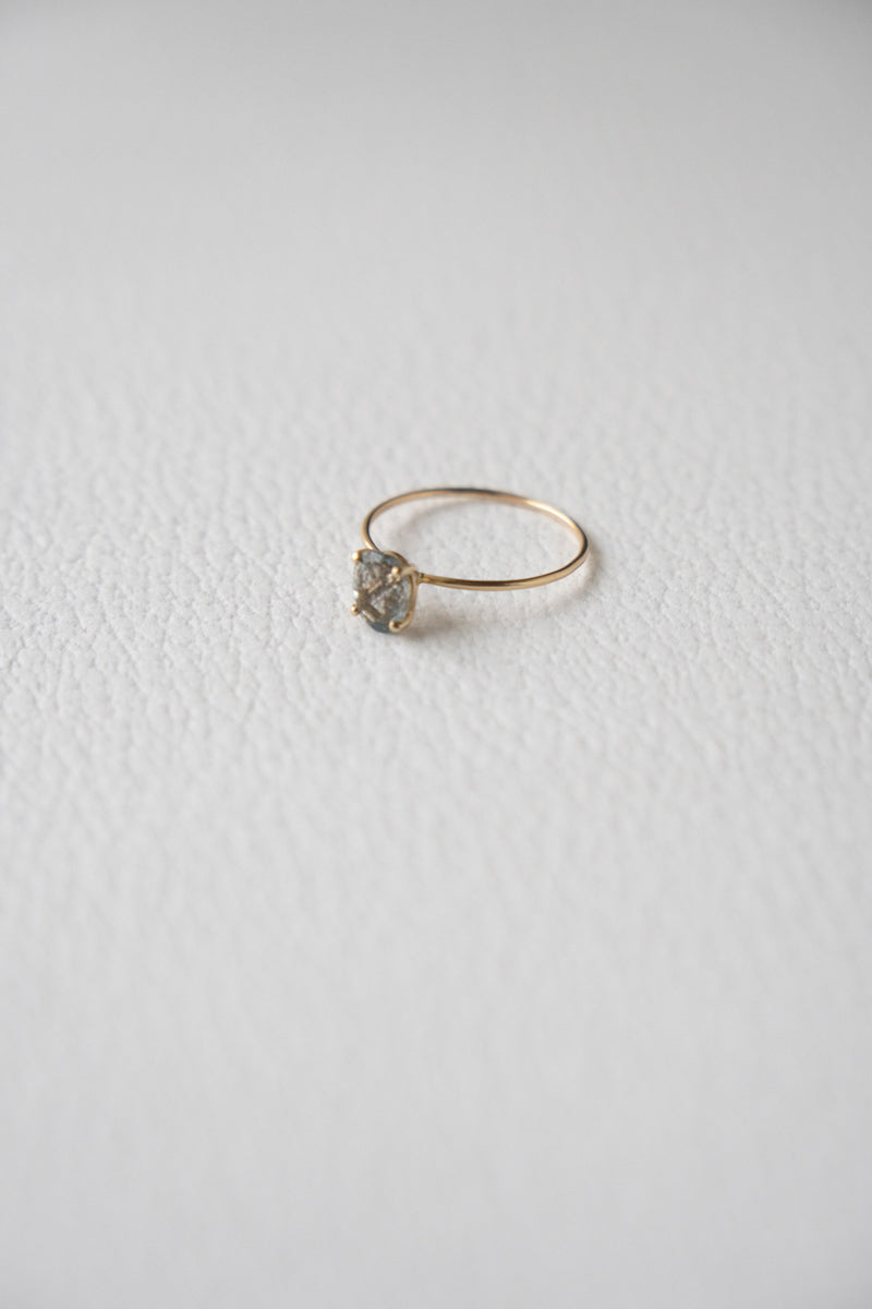 LA MONTAGNE Moss aquamarine ring /K10
