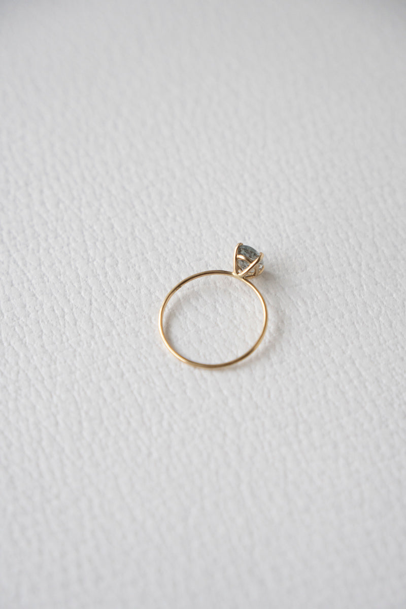LA MONTAGNE Moss aquamarine ring /K10