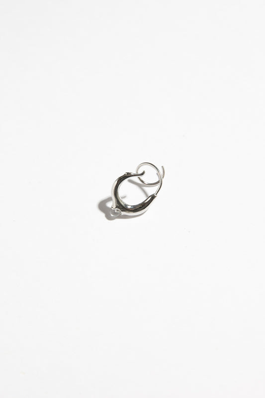 mocco Double hoop quartz pierce/Silver