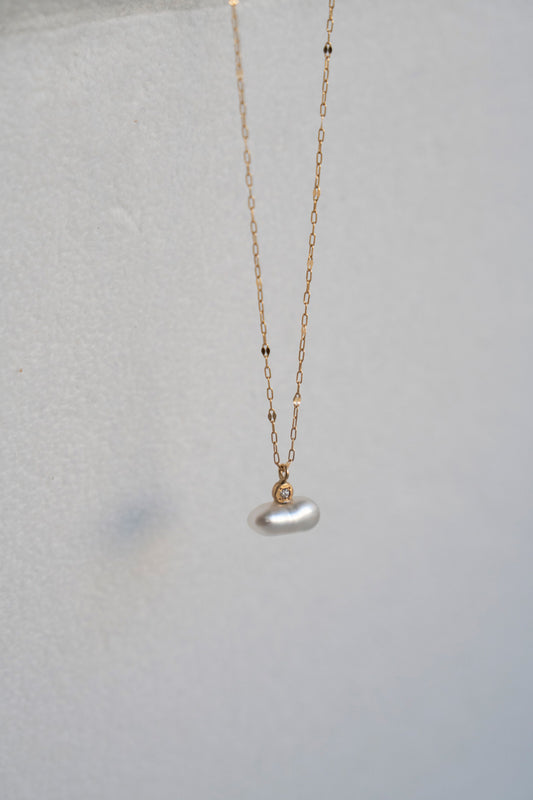 MINIMUMNUTS South sea keshi Pearl necklace 南洋ケシパールネックレス/K18