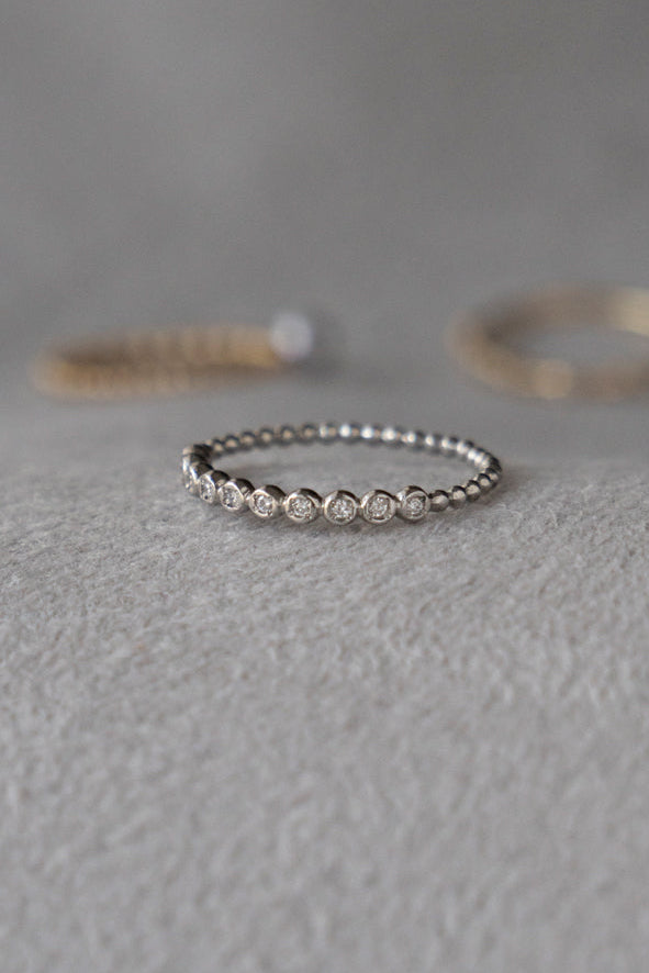 MINIMUMNUTS Dots Diamond Ring /PT900