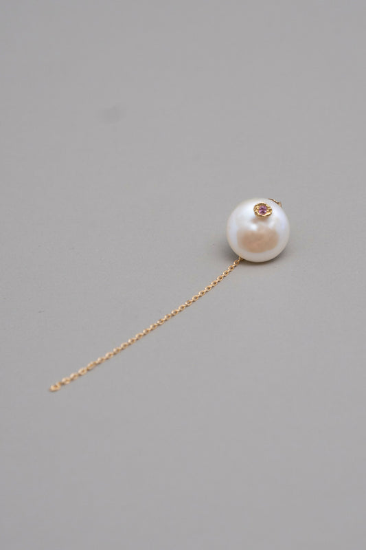 MONAKAjewellery flat pearl pierce パールピアス/K18