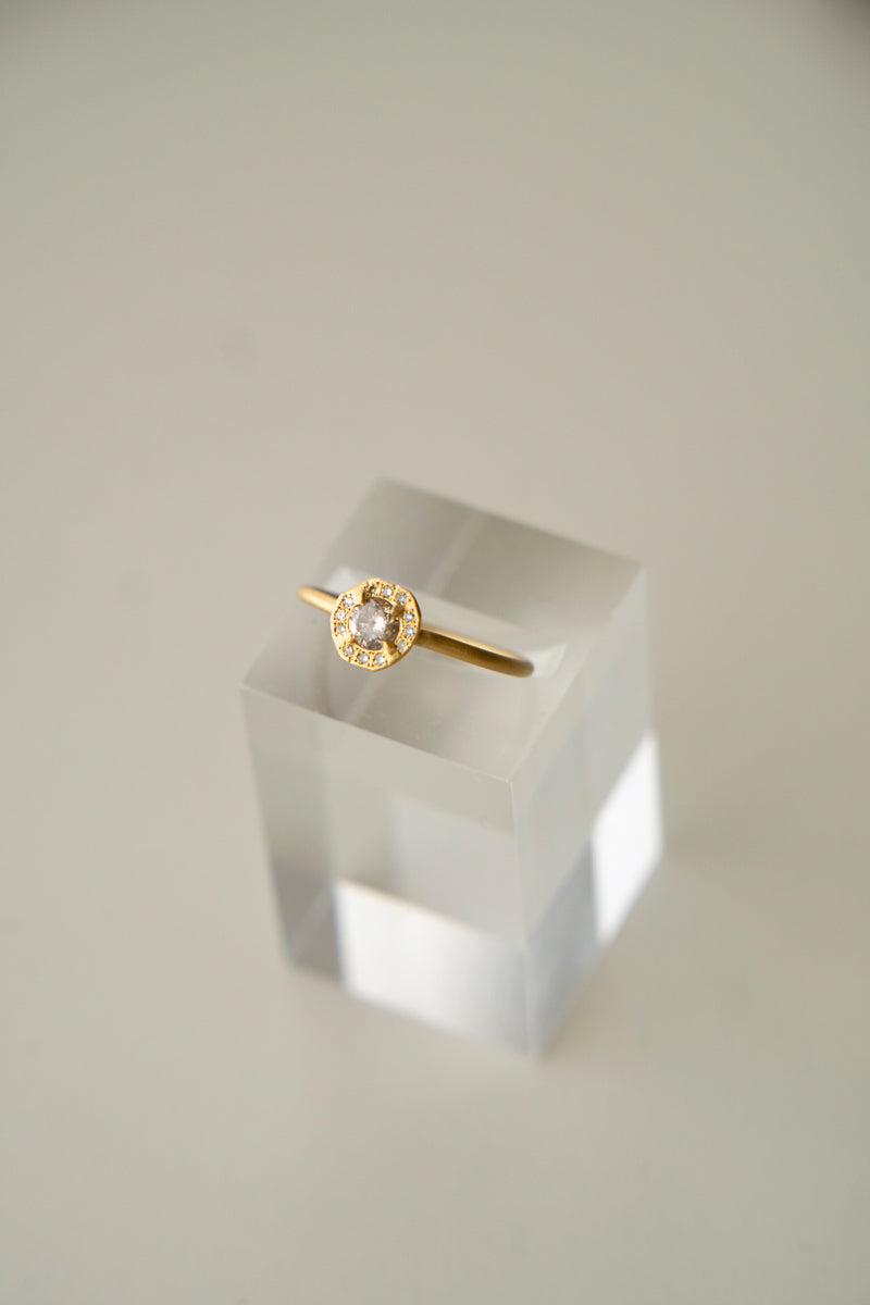 MONAKA jewellery Rinne natural diamond ring ダイヤモンドリング/K18