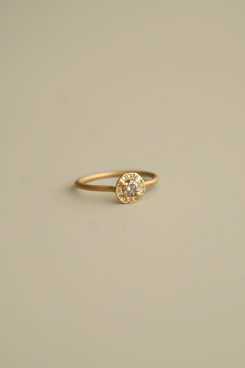 MONAKA jewellery Rinne natural diamond ring ダイヤモンドリング/K18