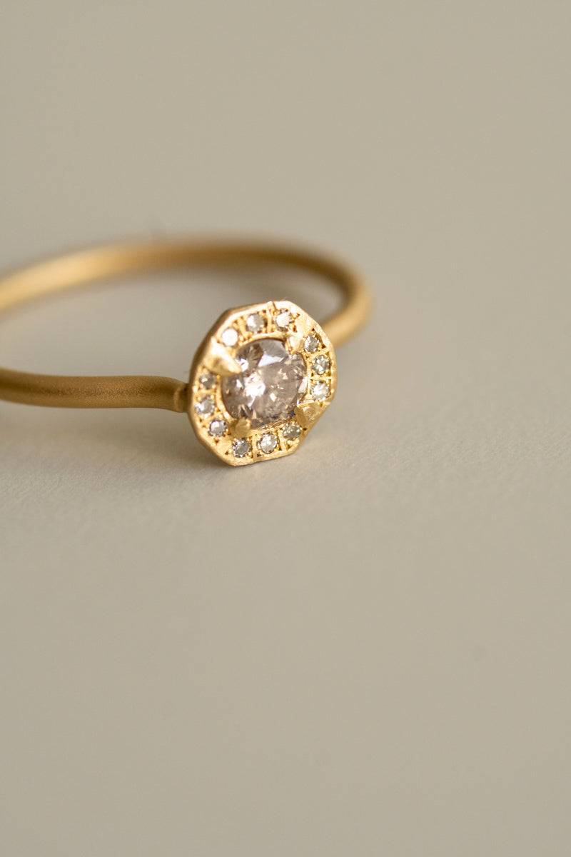 MONAKA jewellery Rinne natural diamond ring ダイヤモンドリング/K18