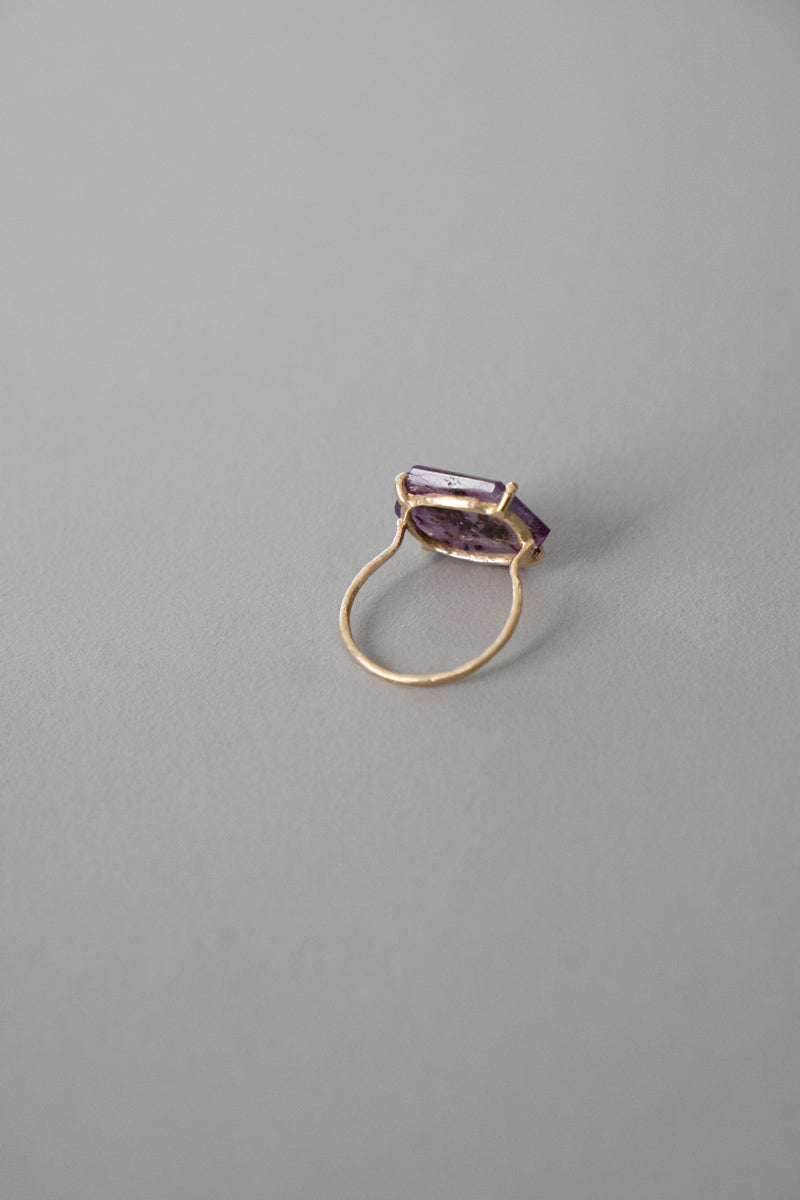 MONAKA jewellery Flat sapphire ring スライスサファイアリング93/K14