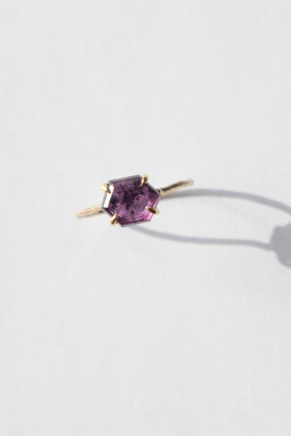 MONAKA jewellery Flat sapphire ring /K14